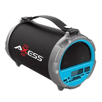 Axess® Indoor/Outdoor HIFI Bluetooth Speaker with 4 Subwoofer/Vibrating Disk, Blue (SPBT1037)