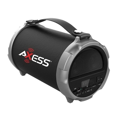 Axess® Indoor/Outdoor HIFI Bluetooth Speaker with 4 Subwoofer/Vibrating Disk, Gray (SPBT1037)
