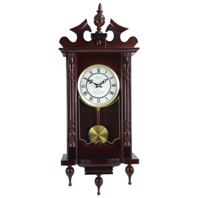 Bedford Analog 31 Cherry Oak Classic Chiming Wall Clock (BED-1611)