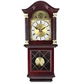 Bedford Analog 26 Mahogany Cherry Oak Antique Chiming Wall Clock (BED-7071)