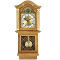 Bedford Analog 26 Golden Oak Classic Chiming Wall Clock (BED-7074)