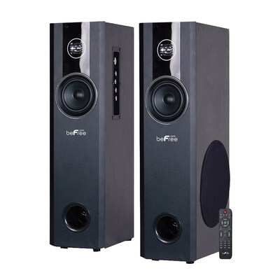 BeFree Sound BFS-T120-BNDL 70 W Bluetooth Tower Speaker with Optical Input, Black