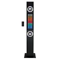 Craig 10 W Bluetooth Tower Speaker System with Color Changing Lights, Black (CHT828)