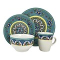 Elama® Santa Fe Springs 16 Piece Stoneware Dinnerware Set (94397048M)