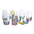 Gibson Karissa 8 Piece Drinking Glass Tumbler Set, Assorted, 13 oz. (92361.08)