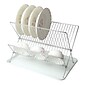 Mega Chef Wire Dish Rack with Tray, White (92596415M)