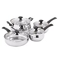 Oster Ingleton 8 Piece Stainless Steel Cookware Set, Silver (109482.08)