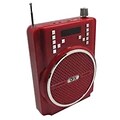 QFX® BT-84 45 W Portable Battery Powered Bluetooth PA Speaker, Red