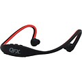 QFX® H-72BT Sport Bluetooth In Ear Neckband Headphone with Microphone, Red
