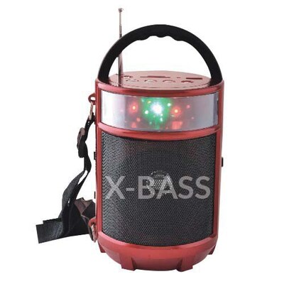 Supersonic® SC-1083BT IQ Sound® Bluetooth Portable FM Radio, Red