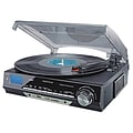Techplay 3-Speed Turntable with AM/FM Stereo Radio (ODC18-BS)