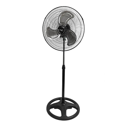 Vie Air 9.5 3-Speed Oscillating Pedestal Fan, Black (MEGA-VA18PB)