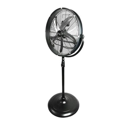 Vie Air 20 3-Speed Oscillating Pedestal Fan, Black (91596360M)