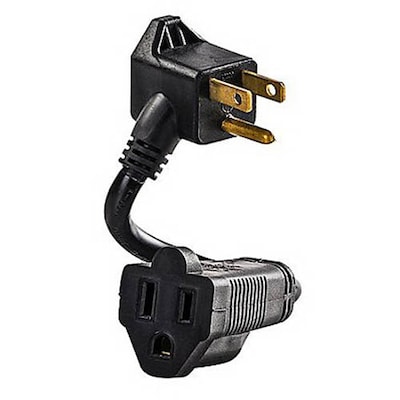 CyberPower® NEMA 5-15P to NEMA 5-15R Male/Female Power Extension Cord, 0.5, Black (GC201)