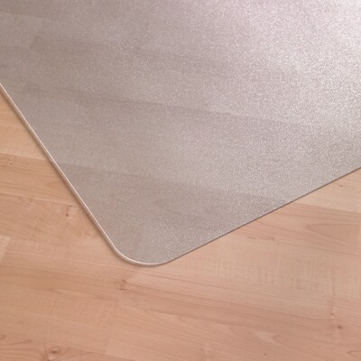 Floortex® Advantagemat® Anti-Microbial 45" x 53" Rectangular Chair Mat for Hard Floors, Vinyl (AB1213420EV)