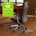 Floortex Cleartex Ultimat Hard Floor Chair Mat with Lip, 48 x 60, Clear (1215219LR)
