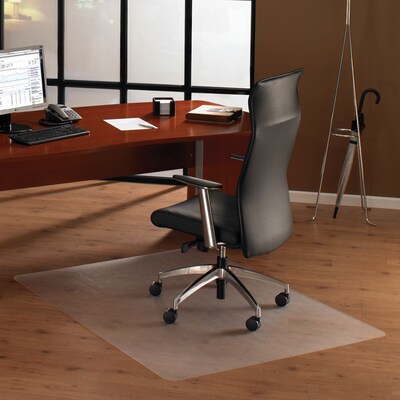 Floortex Cleartex Unomat Hard Floor and Carpet Tiles Chair Mat, 35" x 47", Clear Polycarbonate (128920ERA)
