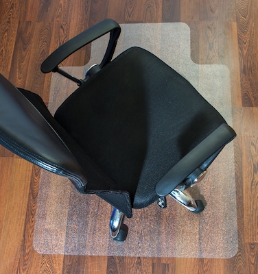 Floortex Ultimat Hard Floor Chair Mat with Lip, 48" x 60", Clear Polycarbonate (1215219LR)