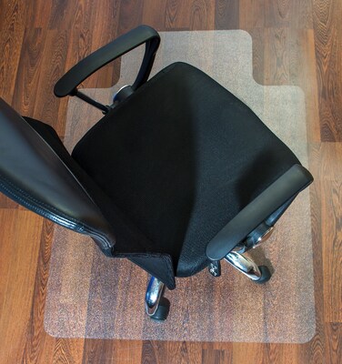 Floortex® Ultimat® 48" x 60" Rectangular with Lip Chair Mat for Hard Floors, Polycarbonate (1215219LR)
