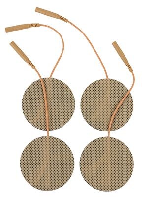FabStim® self-adhesive TENS Electrodes; 2" Round, 4/Pack
