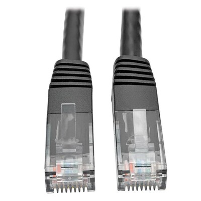Tripp Lite N200-007-BK 7 Black RJ-45 to RJ-45 Male/Male Cat6 Gigabit Molded Patch Cable