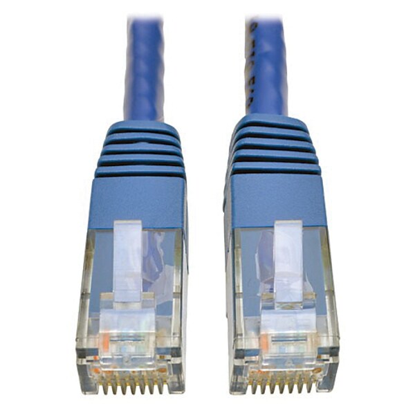 Tripp Lite N200-010-BL 10 Blue RJ-45 to RJ-45 Male/Male Cat6 Gigabit Molded Patch Cable