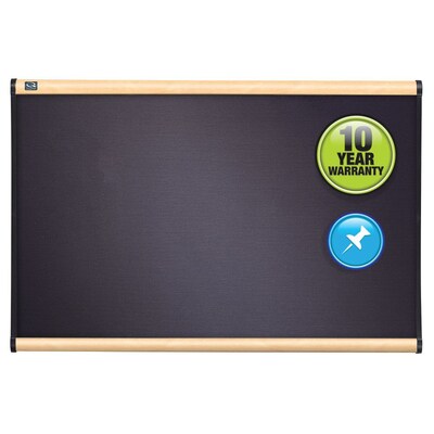Quartet® Prestige Plus® Diamond Mesh Fabric Bulletin Board, 6 x 4, Maple Frame