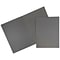 JAM Paper 2-Pocket Portfolio Folder, Gray Linen, 100/Box (3084B)