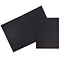 JAM Paper Two-Pocket Textured Linen Business Folders, Black, 50/Box (386LBLC)