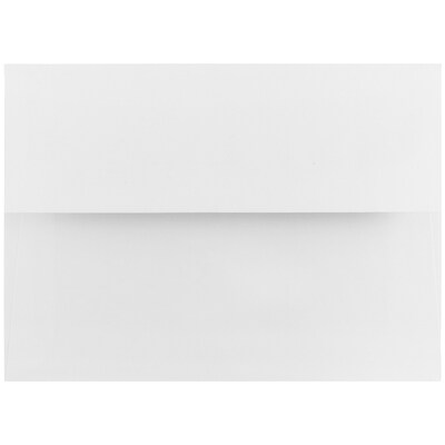 JAM Paper A6 Foil Lined Invitation Envelopes, 4.75 x 6.5, White with Red Foil, 50/Pack (3243655I)
