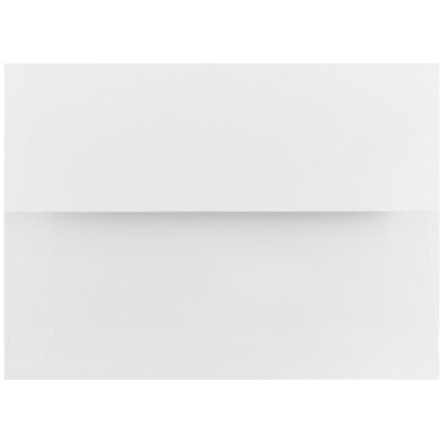 JAM Paper A6 Foil Lined Invitation Envelopes, 4.75 x 6.5, White with Red Foil, Bulk 250/Box (3243655