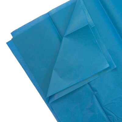 JAM Paper® Gift Tissue Paper, Bright Blue, 10 Sheets/Pack (1152346)