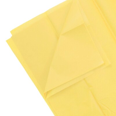 JAM Paper® Tissue Paper, Yellow, 10/Pack (1152359)