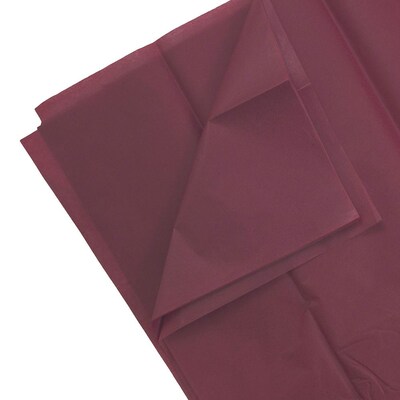 JAM Paper® Tissue Paper, Burgundy, 10/Pack (1155680)