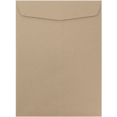 JAM Paper 10 x 13 Open End Catalog Envelopes, Brown Kraft Paper Bag, 10/Pack (6315603B)