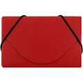 JAM Paper® Plastic Business Card Holder Case, Red Solid, Sold Individually (9167042)