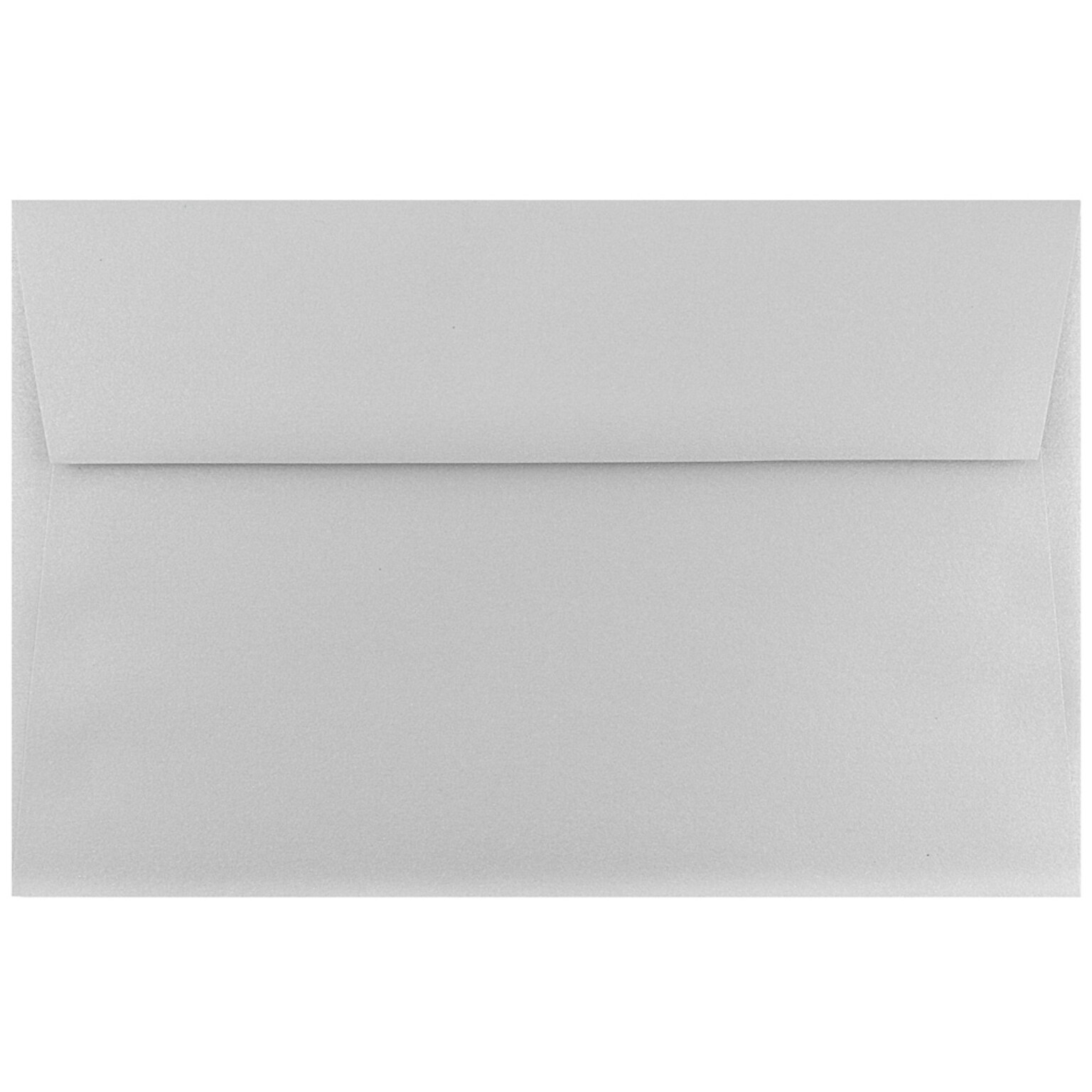 JAM Paper A9 Metallic Invitation Envelopes, 5.75 x 8.75, Stardream Silver, 25/Pack (211817120)