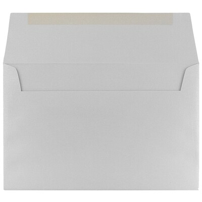 JAM Paper A9 Metallic Invitation Envelopes, 5.75 x 8.75, Stardream Silver, 25/Pack (211817120)