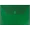 JAM Paper® Plastic Envelopes with Hook & Loop Closure, Legal Booklet, 9.75 x 14.5, Green, 12/Pack (2