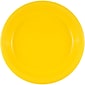 JAM Paper® Round Plastic Disposable Party Plates, Small, 7 Inch, Yellow, 20/Pack (255321940)