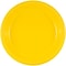 JAM Paper® Round Plastic Disposable Party Plates, Small, 7 Inch, Yellow, 20/Pack (255321940)