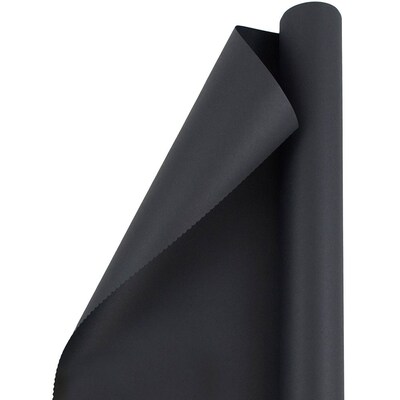 black wrapping paper roll