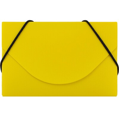 JAM Paper® Plastic Business Card Holder Case, Yellow Solid, Sold Individually (291618971)