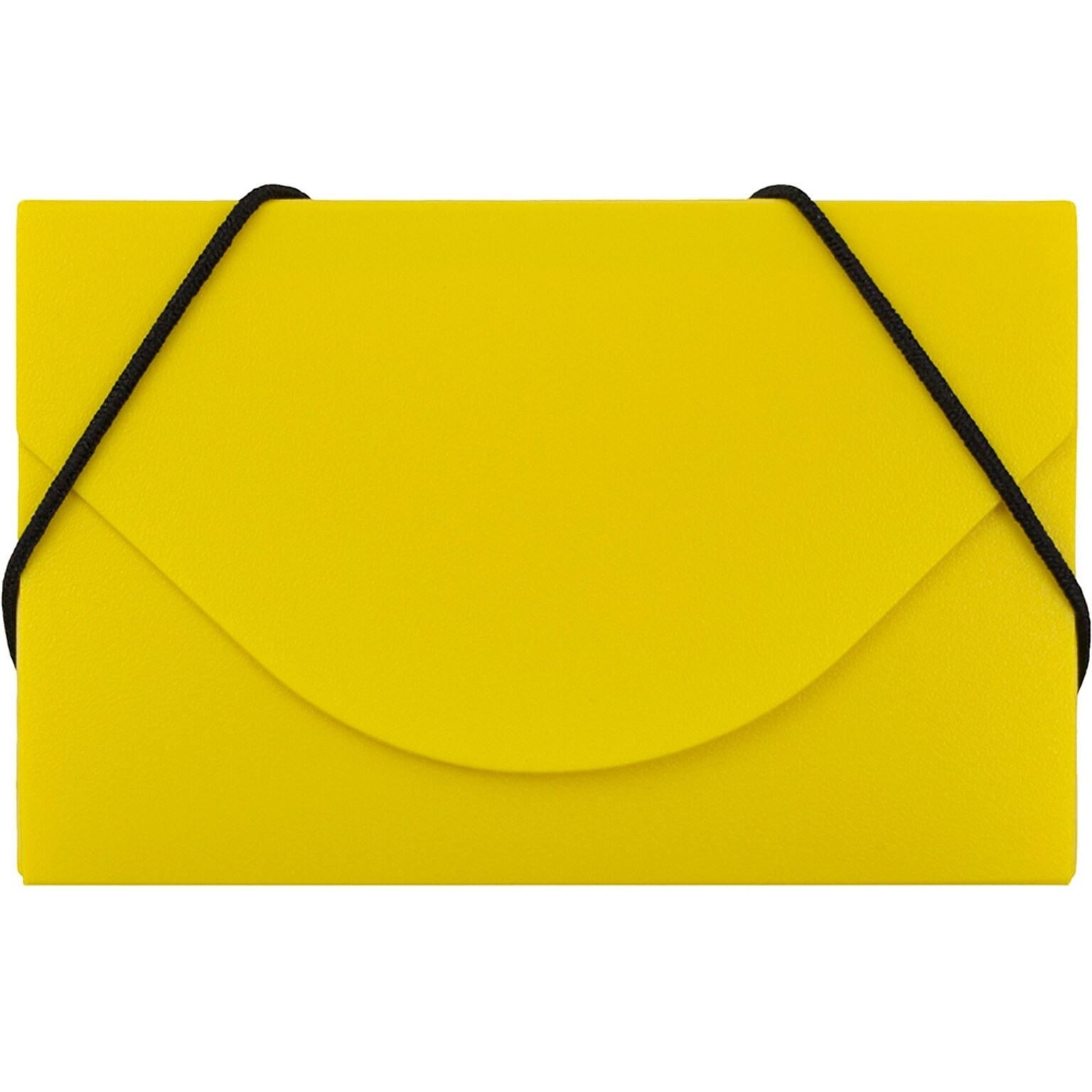 JAM Paper® Plastic Business Card Holder Case, Yellow Solid, Sold Individually (291618971)