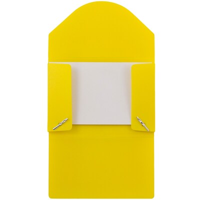 JAM Paper® Plastic Business Card Holder Case, Yellow Solid, Sold Individually (291618971)