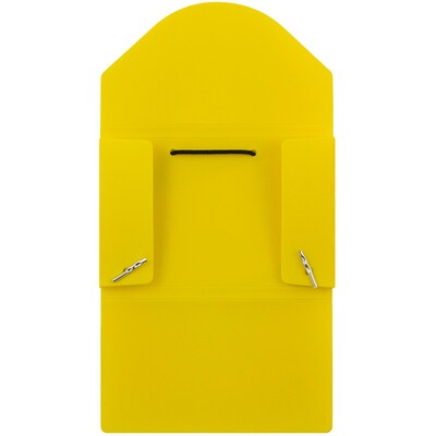 JAM Paper® Plastic Business Card Holder Case, Yellow Solid, Sold Individually (291618971)