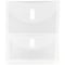 JAM Paper® Plastic 2 Pocket Envelopes with Hook & Loop Closure, Letter Open End, 9.75 x 11.5, Clea