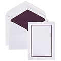 JAM Paper® Colorful Border Stationery Set, 52 Large Cards and 50 Envelopes, Purple (2237719074)