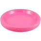 JAM Paper® Round Plastic Disposable Party Plates, Small, 7 Inch, Fuchsia Pink, 20/Pack (2255320680)