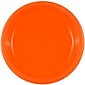 JAM Paper® Round Plastic Disposable Party Plates, Small, 7 Inch, Orange, 20/Pack (7255320686)